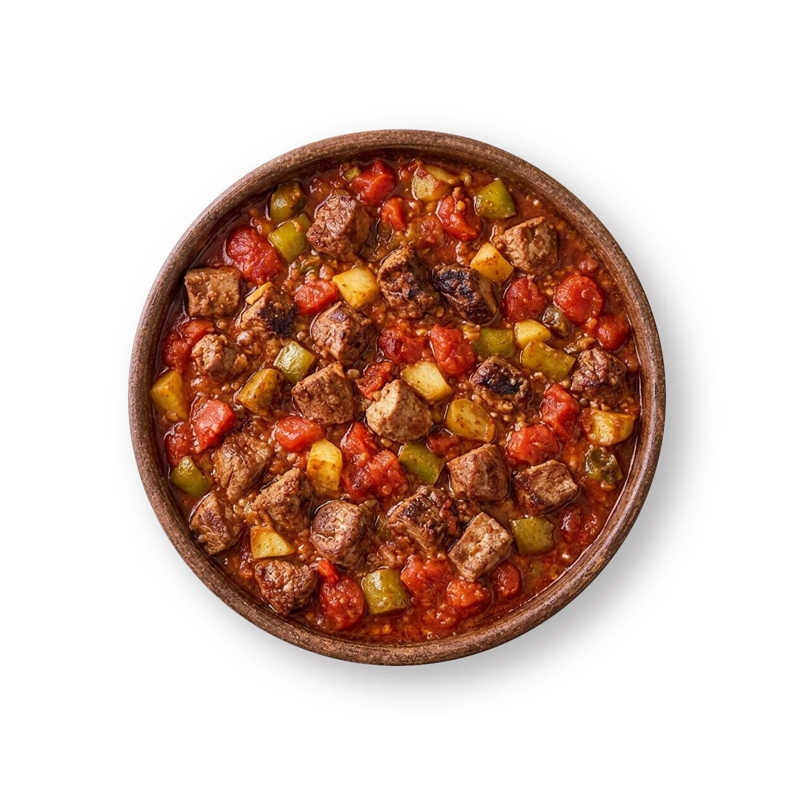 Traditional beef curry with fresh vegetables served in a rustic bowl at the best restaurant in Islamabad.